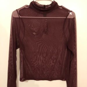 Wild fable sheer long sleeve blouse